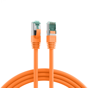 RJ45 Patch cable S/FTP, Cat.6A, LSZH, 25,0m, orange