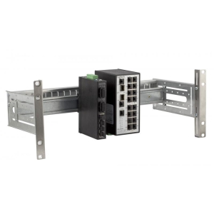 19" Universal DIN Rail Holder incl. 4U Bracket Set