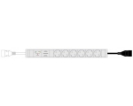 ATS 1U 3X Schuko + 3xC13 , cords 3m C14 primary +Schuko 